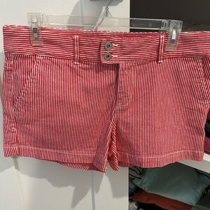 Tommy Hilfiger - size 8 red and white stripe shorts